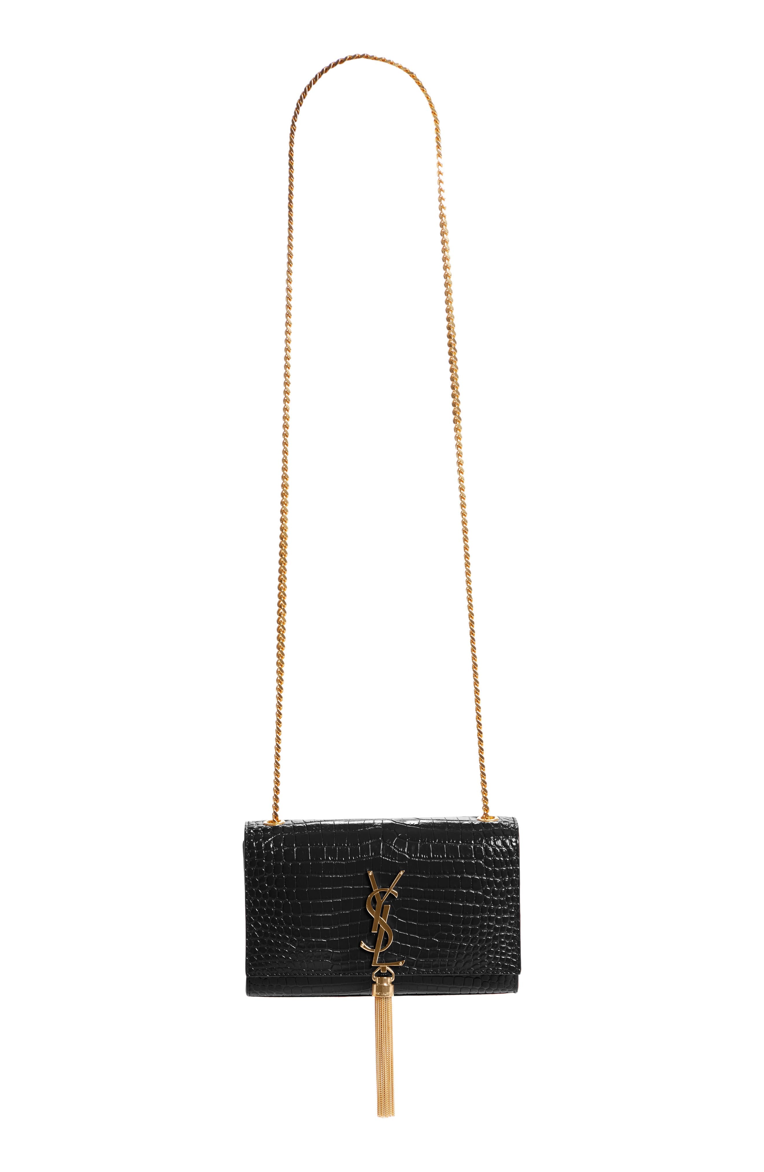 Saint Laurent Kate Shoulder Bag Women's bags Small Black Unspecified Gold New