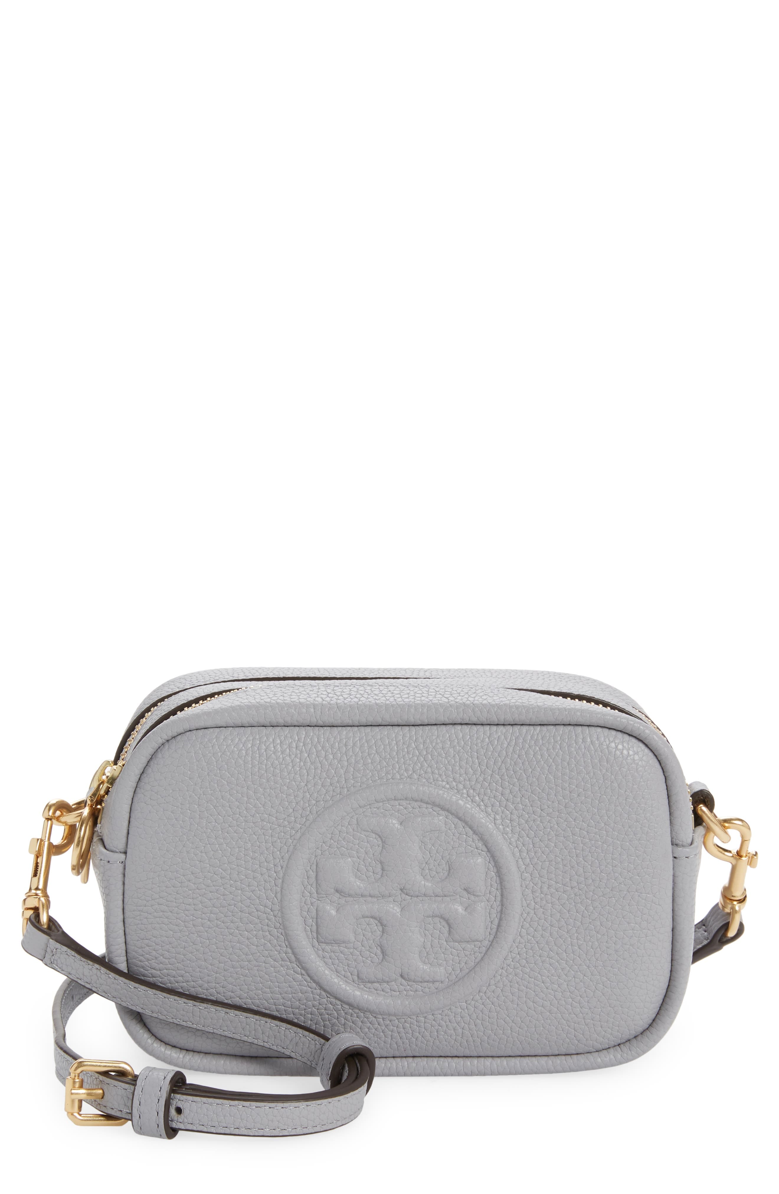 Tory Burch Perry Crossbody Women's bags Unspecified Silver Maple Suede New