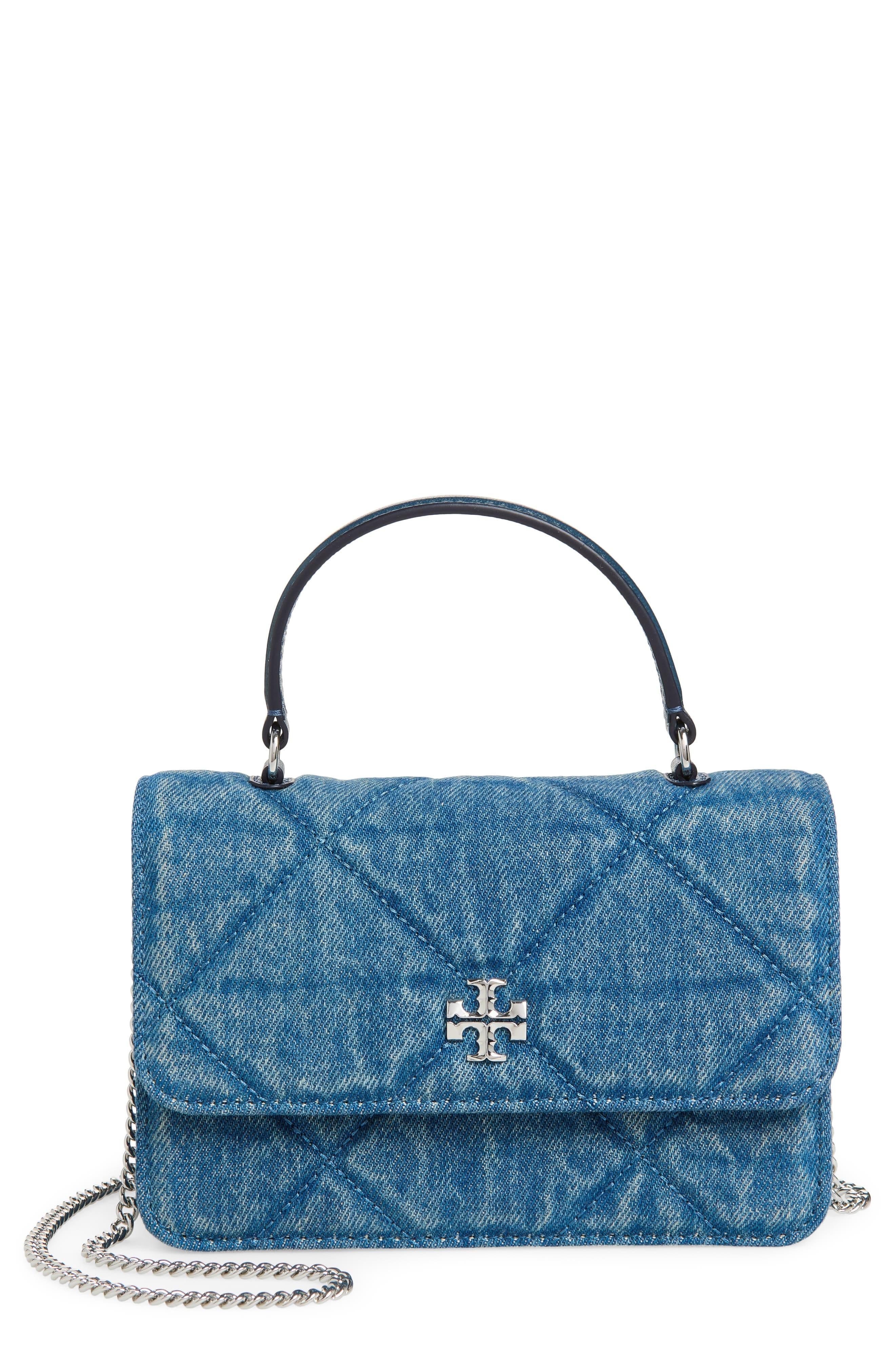 Tory Burch Kira Tote Women's bags Mini Blue Meridian Denim New