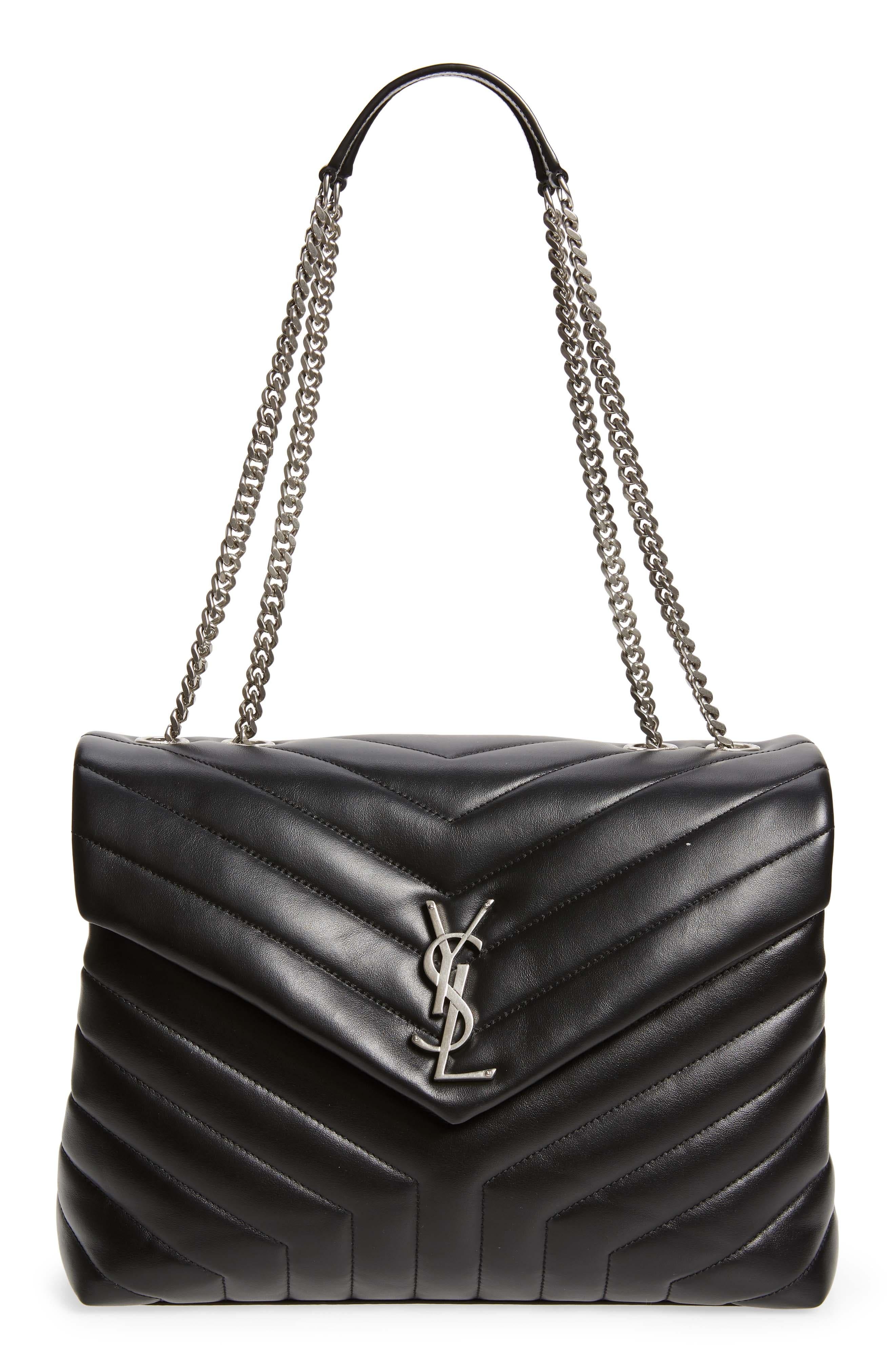 Saint Laurent Loulou Shoulder Bag Women's bags Micro Black Lambskin Unspecified New