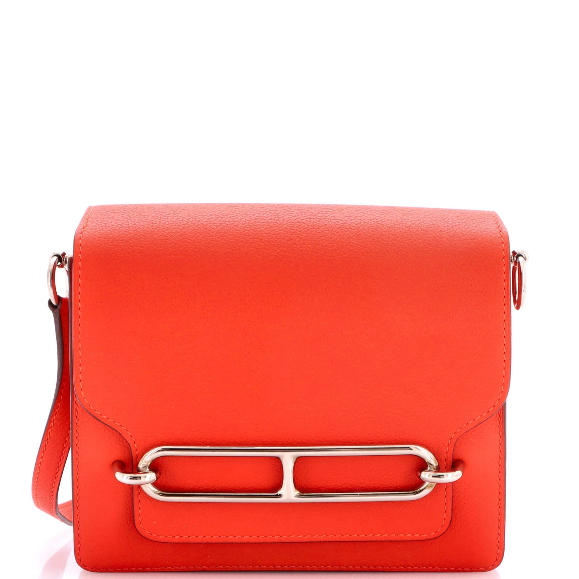 Hermès Roulis Shoulder Bag Women's bags Unspecified Rouge H Evercolor Gold New