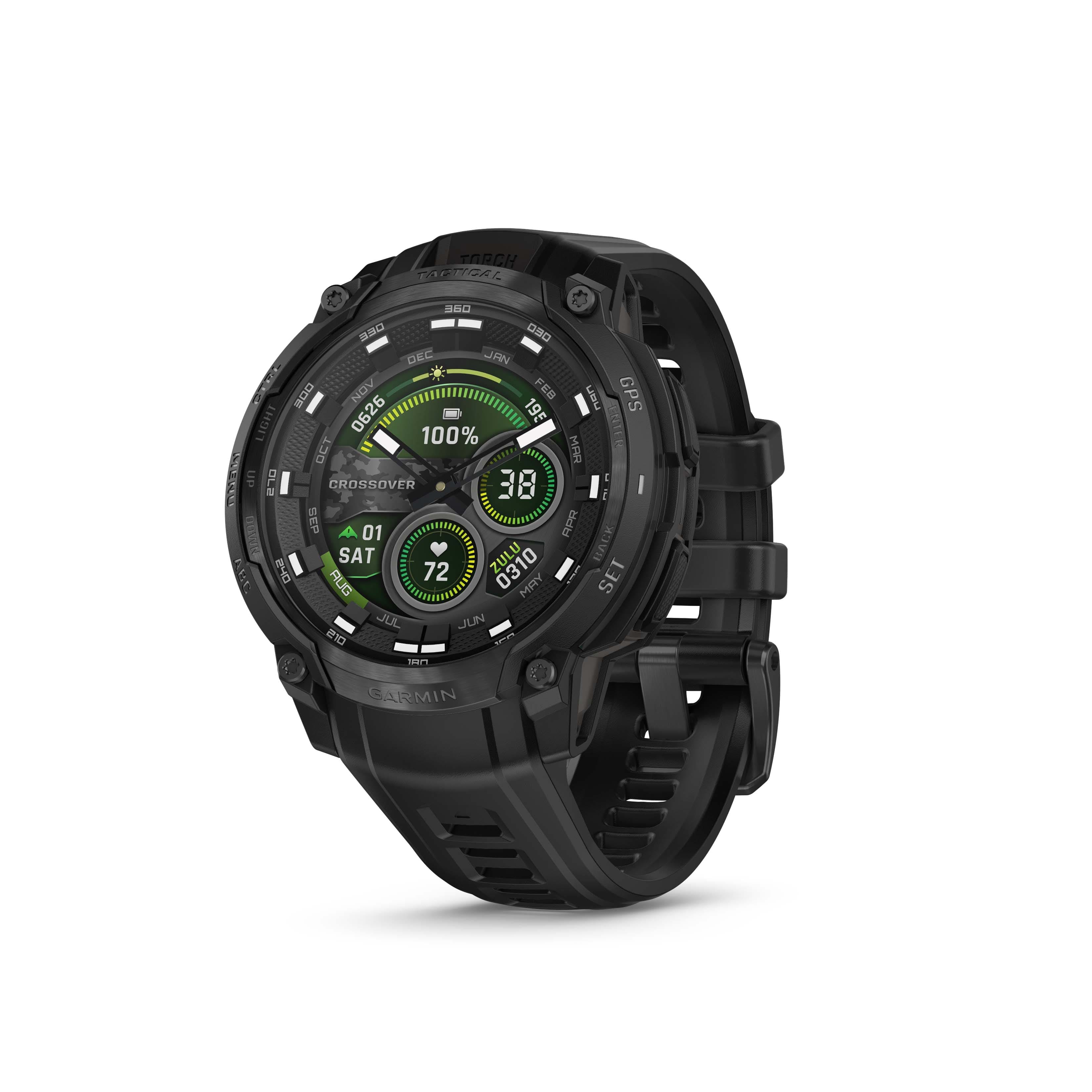Garmin Garmin Instinct Crossover Smartwatches Black 45mm New