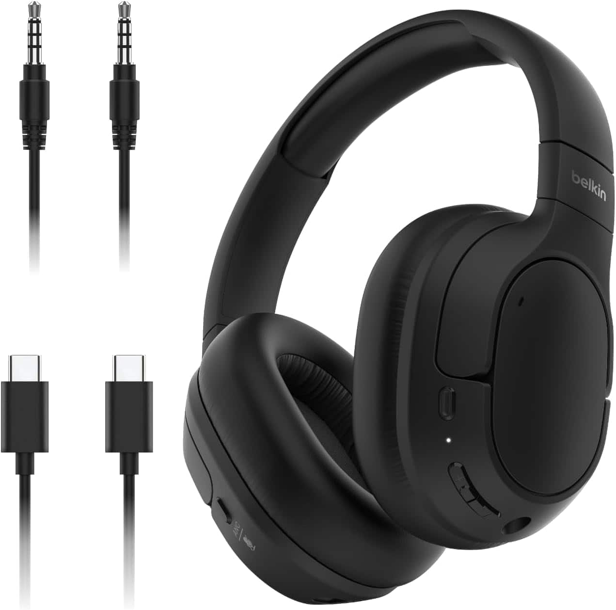 Belkin AUD008fqBK Headphones & Earbuds Black New