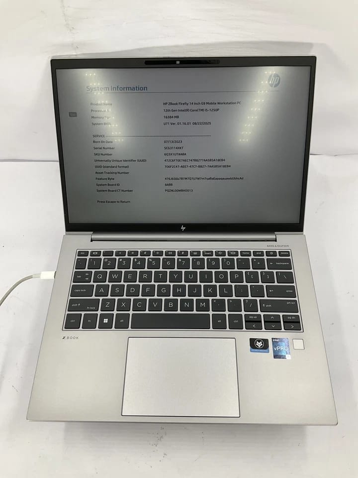 HP ZBook Firefly G9 Computers 1TB 16GB Refurbished - Good
