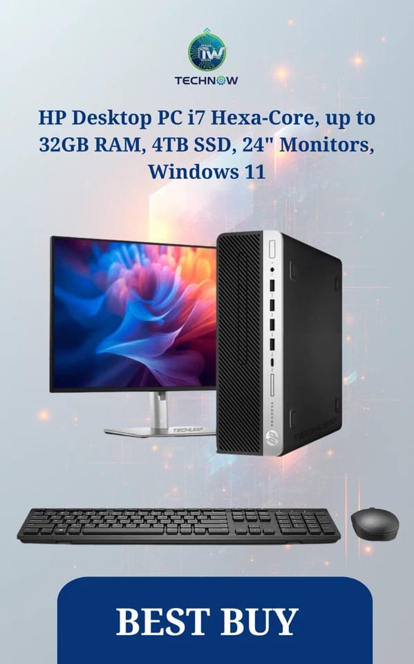 HP ProDesk 800 G4 Computers 128GB 4GB Refurbished - Excellent