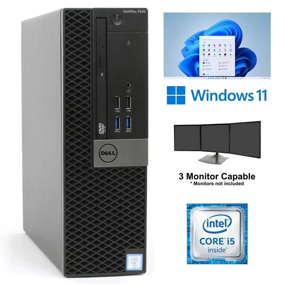 Dell OptiPlex 7040 Computers 1000GB 16GB Refurbished - Excellent