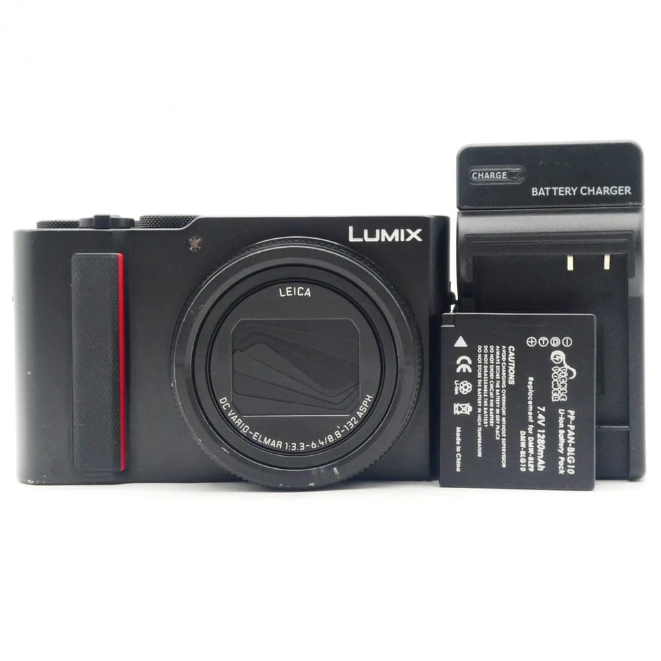 Panasonic LUMIX ZS200 Digital Cameras Black Used - Good Body Only