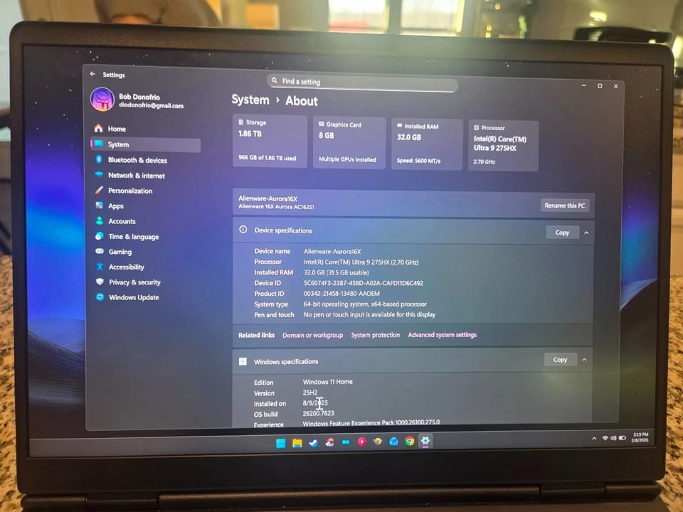 Dell Alienware x16 Computers 1TB 16GB New