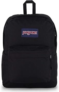 JanSport SuperBreak Plus Women's bags Black 100% Recycled 600 Denier Polyester New