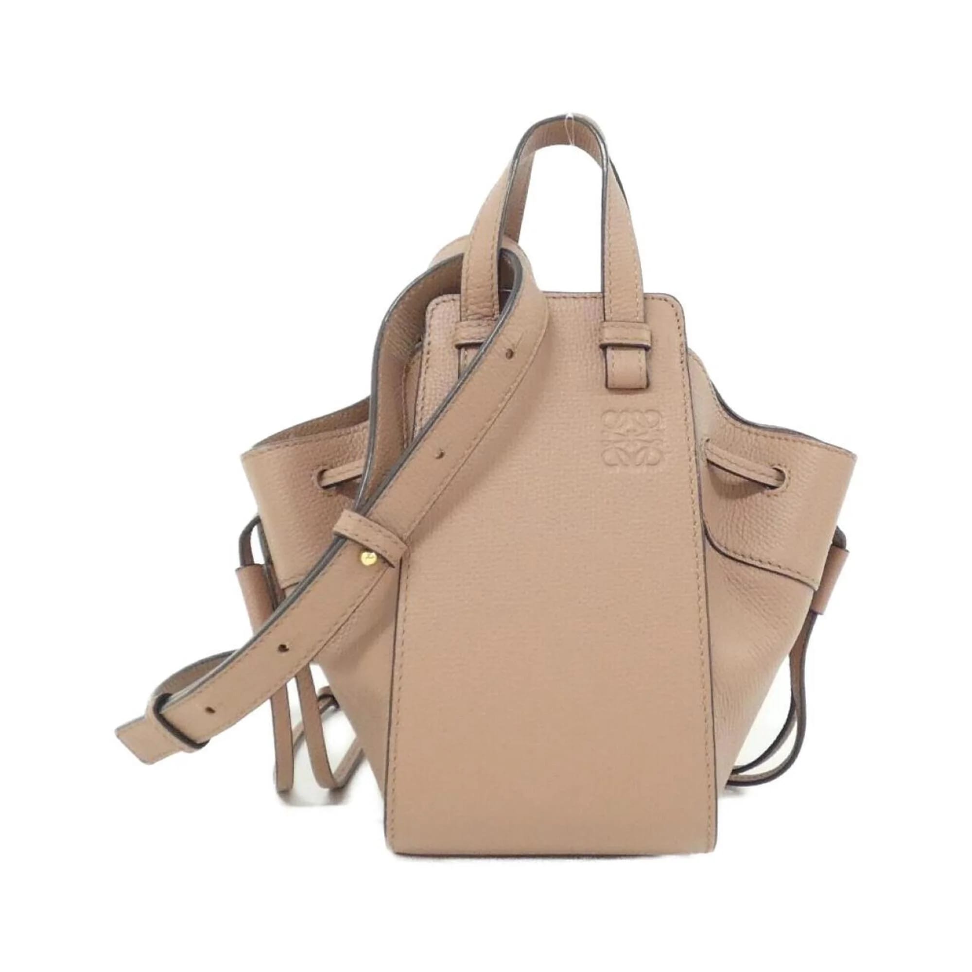 Loewe Hammock Women's bags Compact Beige Calfskin Used - Good