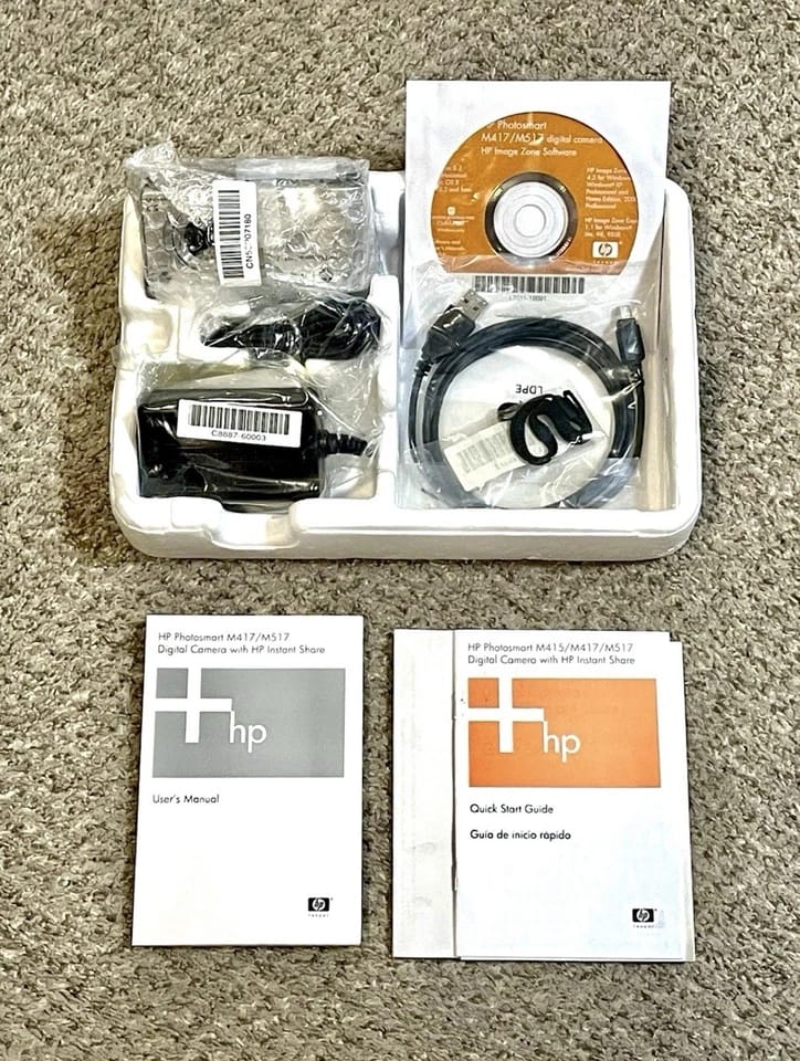 HP Photosmart M517 Digital Cameras Silver Used - Good