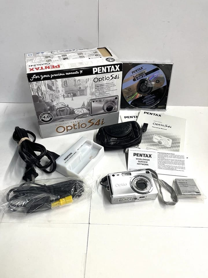 Pentax Optio S4i Digital Cameras Black New