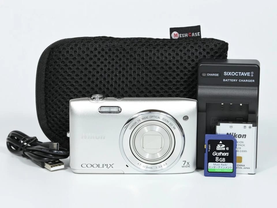 Nikon COOLPIX S3500 Digital Cameras Purple Body Only New