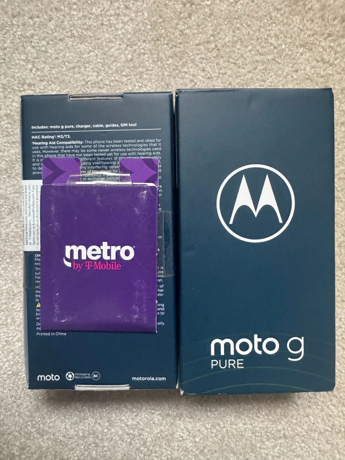 Motorola G Pure Cell Phones Black 32GB Locked New