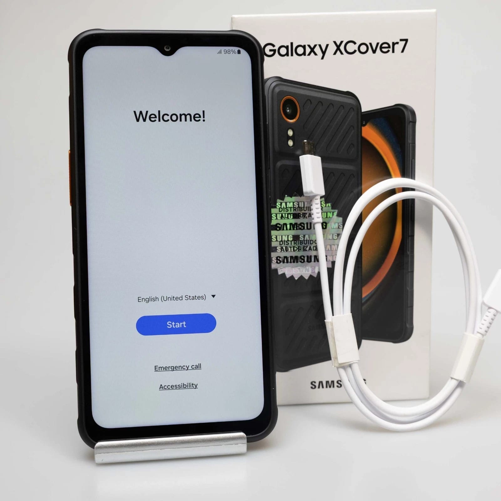 Samsung Galaxy XCover7 Cell Phones Black 128GB Unlocked New