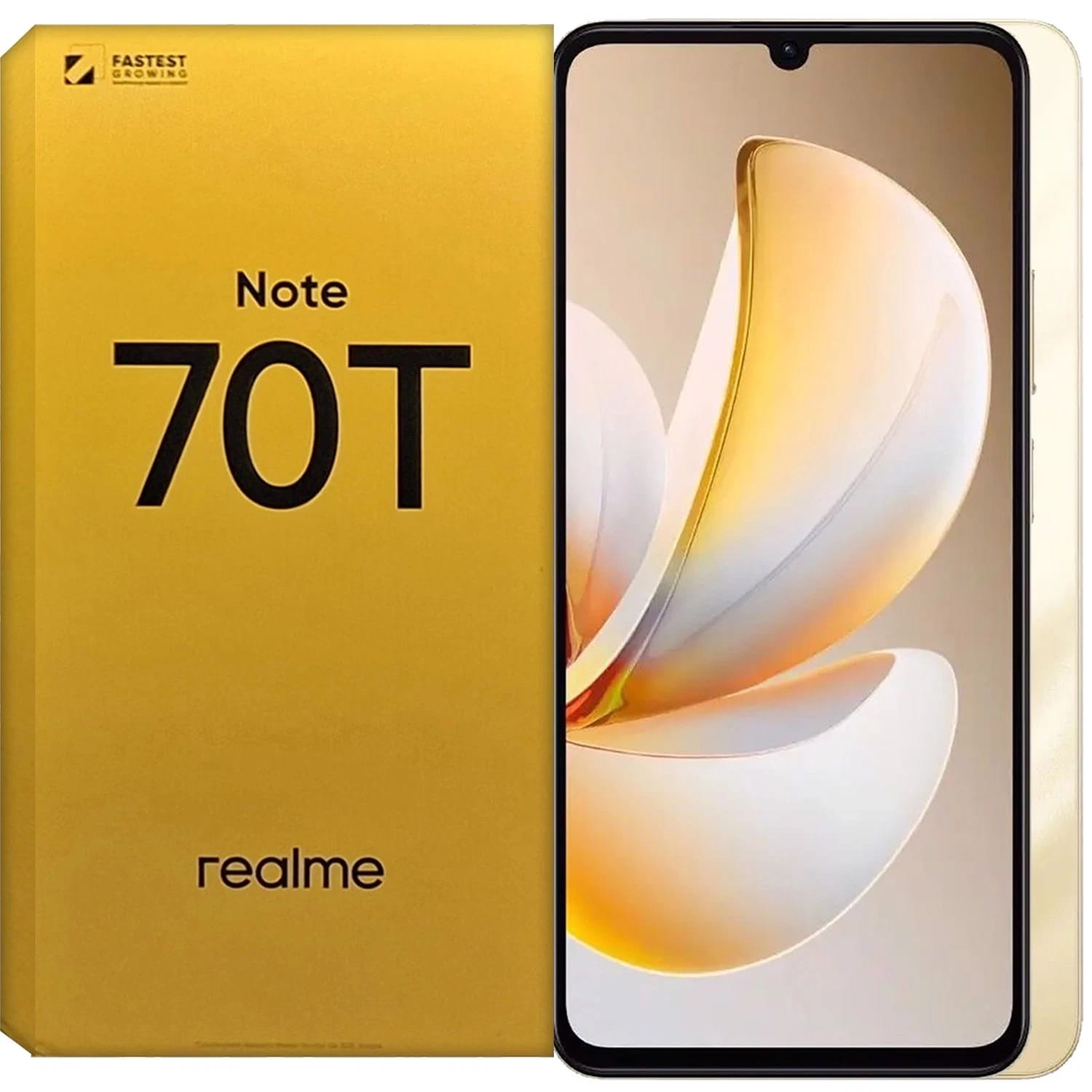 realme Note 70T Cell Phones Gold 256GB Unlocked New